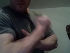 Muscle Daddy wants to dominate you with his huge biceps!