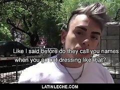 LatinLeche - Wavy Haired Stud Sucks A Thick Latino Cock