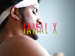 Jamal jacking his massive dick