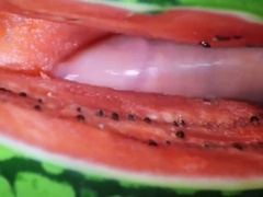 fruit fuck and self swallow - the best comes after cumming 5