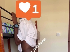 Schoolgirls in uniform nailing in hostel