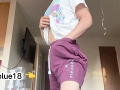 Smoking hot 18-year-old twink with a juicy meaty stick