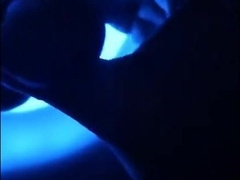 Blue Vision Gloryhole Big cock cum on tongud 5