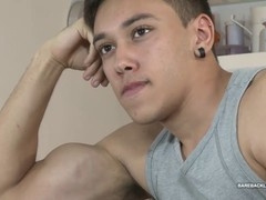 Brazilian stud Nathan having a solo session and getting himself off