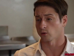 Muscular Fucks In A Kitchen - Blaire Banks And Cade Maddox