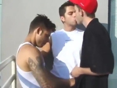 Hot Young Threesome Spit Roasting Cum Facial