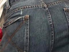 Dude has his cheeks turn red from spanks