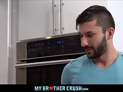 Twink Step Brother With A Nice Big Thick Cock Fucked By Cub Step Brother In Family Kitchen