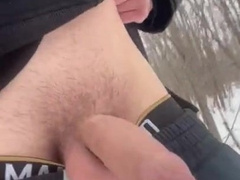 Teenage heads for a hike with dick out ( Xxl Money-Shot )