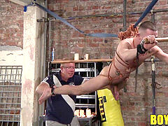 Kinky older guy predominates over obedient youthfull homo