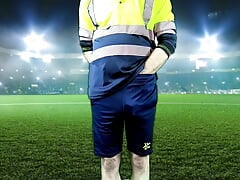 Linesman Can't Hide His Esteem For The Football Players (Fantasy) DIRTY DADDY VIDEO