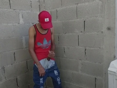 Dad Latino with Ginormous Man-Meat Jacks when he's alone