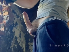 Masturbation, big dick solo, euro