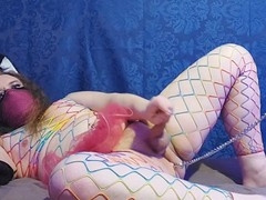 Mischievous kitten at Rainbow Pride needs a tight leash for that naughty bussy-cat!