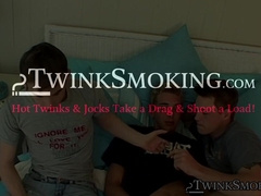 Twink Hoyt Yaeger has his hole plowed by Jeremiah Johnson in threesome