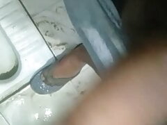 Indian Man Handjob In Washroom and Cumshot