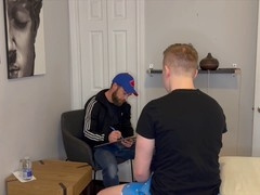 Hairy mature daddy with a kinky furry ass gets fucked hard during a massage session