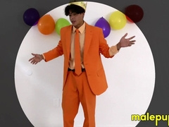 Cute Latino Julian Jaden is EMBARRASSED in front of his coach