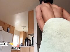 Delicious cock blowjob before fucking with my stepfather
