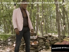 Bearded Muscle Hunk Facialised By Bbc With Grant Ryan