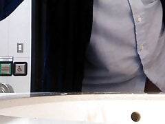 public washroom masturbation and ejaculation