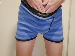 Boy Loves Hidding Panties Under His Underwear