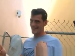 Black sucks white cock for money