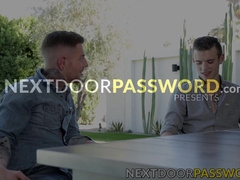 Tatted Danny Gunn breaks into the tiny hole of his lover Scott Finn