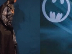 Batman AMPLE SPUNK-PUMP and AMPLE CUM-SHOT Batman's Venture's Sequence One Costume play