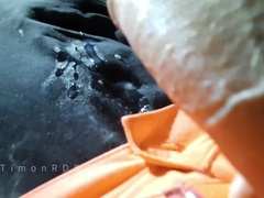 Employee in travel bedroom finishes off strongly on his tummy