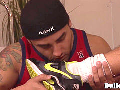 feet fetish hunks cumspray sneaker after intercourse