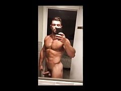 Fabian Sassier nude hard cock uncut French model cumsho