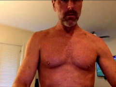 sexy dad showcases off his draped meatpipe