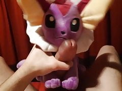 Vaporeon pokemon plush masterbation session