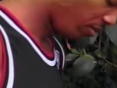 Big Uncut Dicked Basketball Player Sucked off on the street