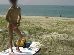 TO TAN BECOME A BARE PUBLIC BEACH VOL.trio