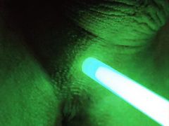 Sticking a glowstick up butt turned into Fucking myself with a glowstick