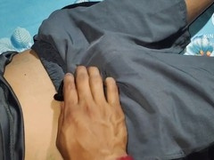 Having a blast with my buddy in the locker room