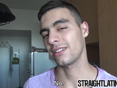 Gay for pay latino pounded bareback after POV blowjob