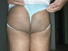 Seductive schoolteacher flaunts his irresistible jockstrap, showcasing his juicy booty