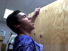 Straight boy sucked by gay through hole