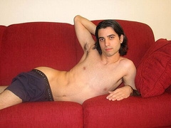 Sexy Spaniard Marcos is playing with his grand cock