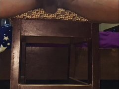 Jizz adore my monster BIG BLACK COCK and gargle on my saggy ballsack