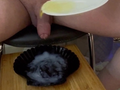 Real Hyperspermia Cum Shot You Have Not Seen, Cramming Up Plate With Jizm After Peeing