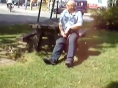 Old Man Jerks In The Park