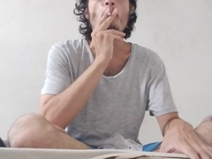 Dude smoking at Morning/ Stud Fetish Love cigarrets.