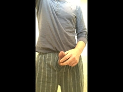 woke up firm cut prick had to pee and shoot jizm to desparate ease