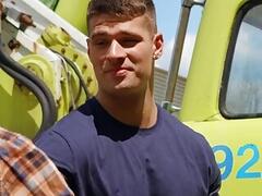 Calendar shooting turns into gay threeway - Skyy Knox, William Seed & Malik Delgaty