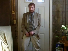 Str8 Israeli daddy jerk off in suit 2