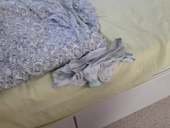 Cummin in my daughter bedroom and undies #two